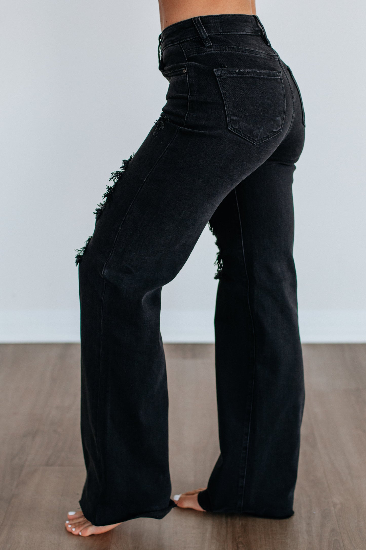 Babylon | Vaqueros rotos negros vintage