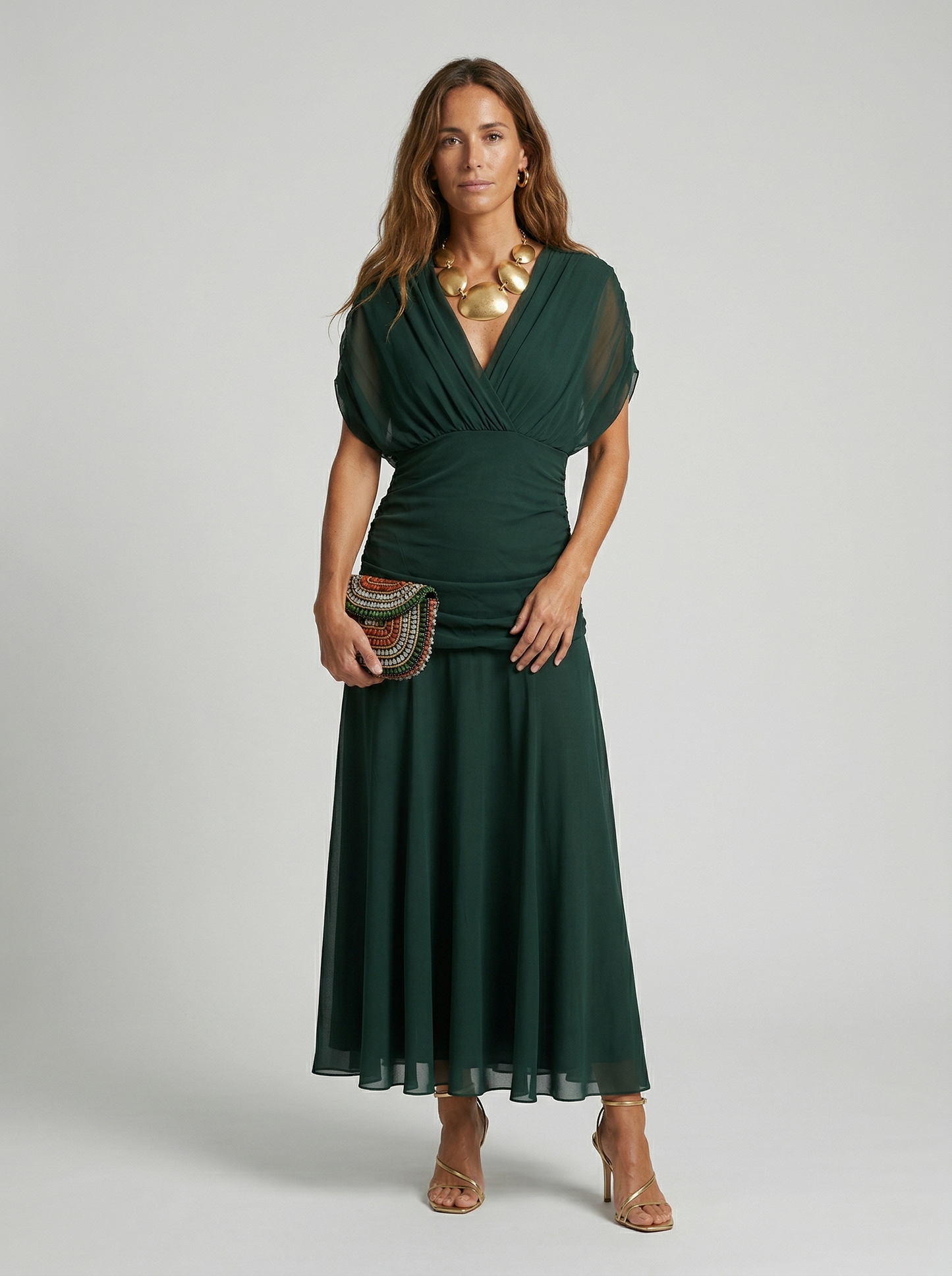 Babylon | Vestido largo con cuello en v