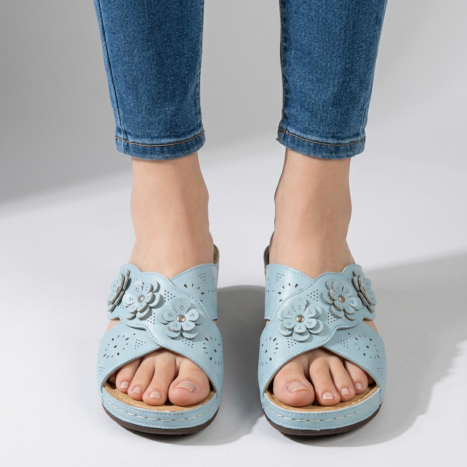 Babylon | Zapatilla abierta con flores