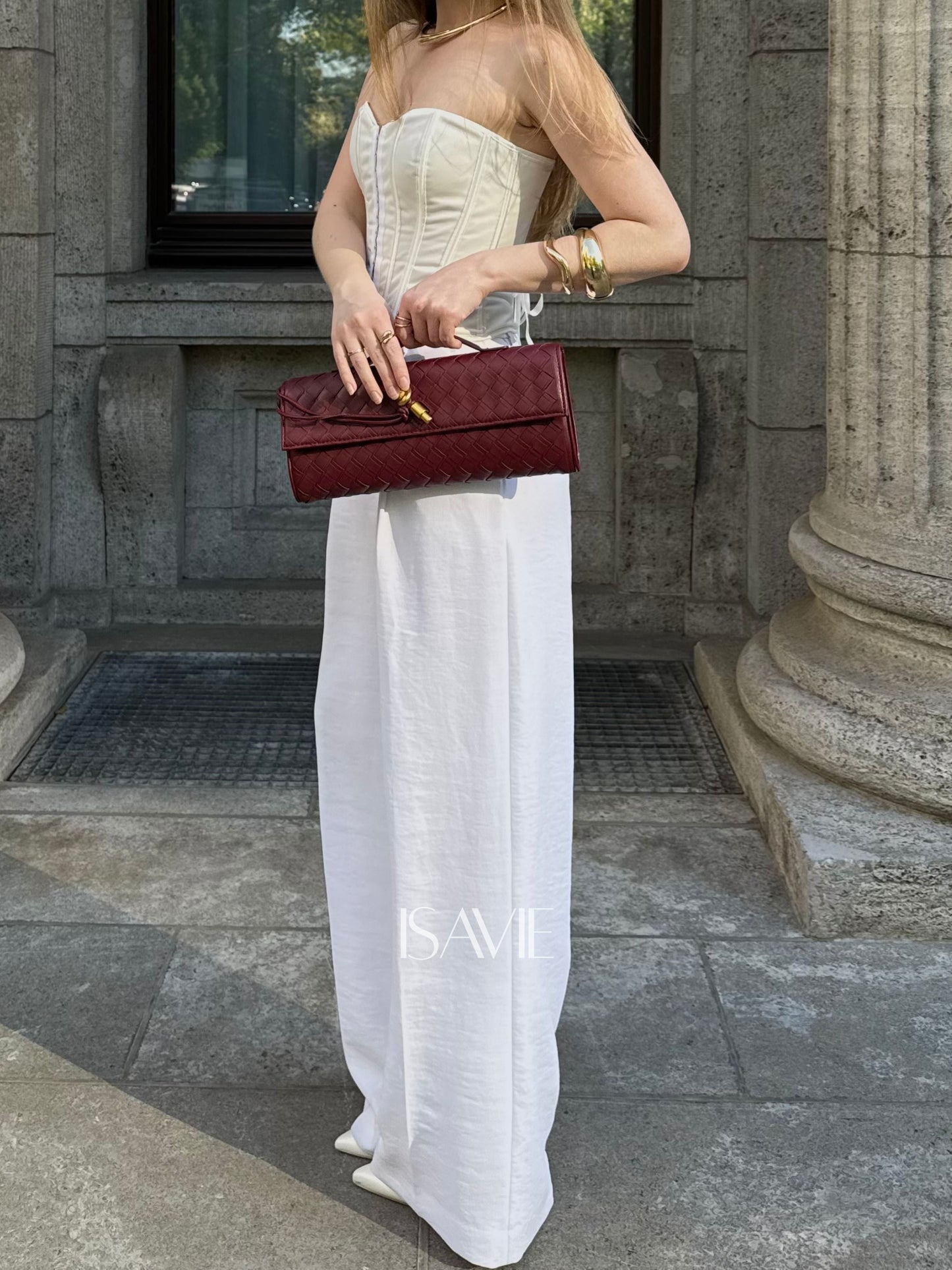 Sara Woven Clutch