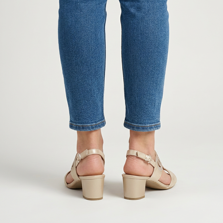 Babylon | Sandalia Cómoda de Tacón para Mujer