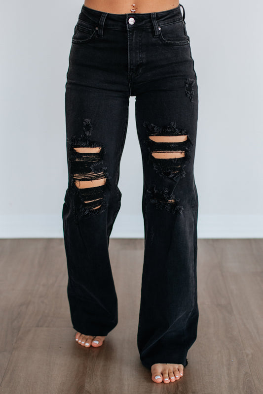 Babylon | Vaqueros rotos negros vintage