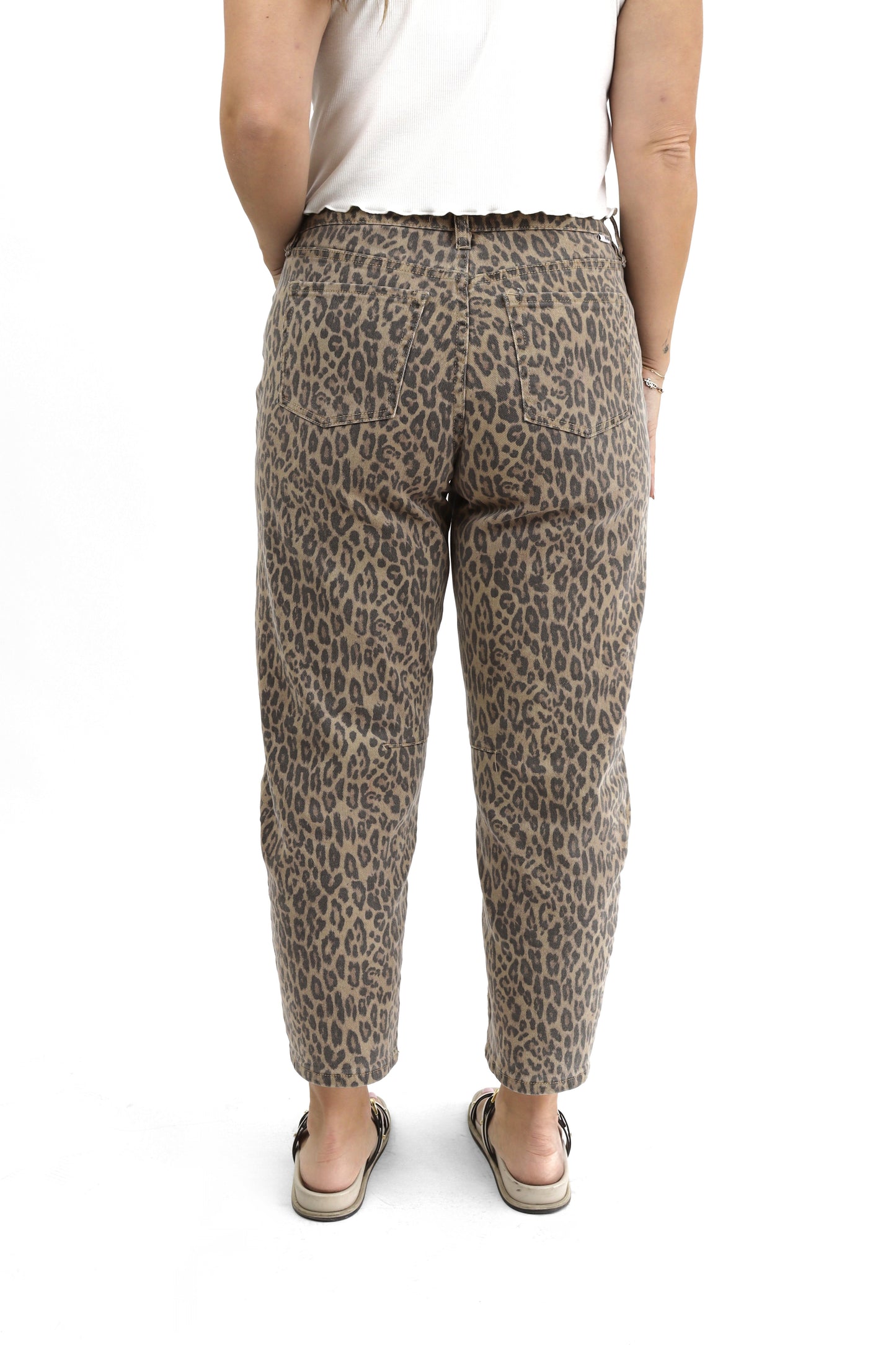 Babylon | Jeans Barrel Leopardo Vintage