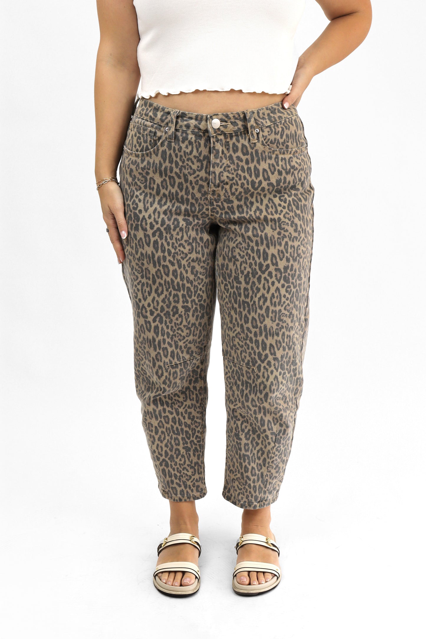 Babylon | Jeans Barrel Leopardo Vintage