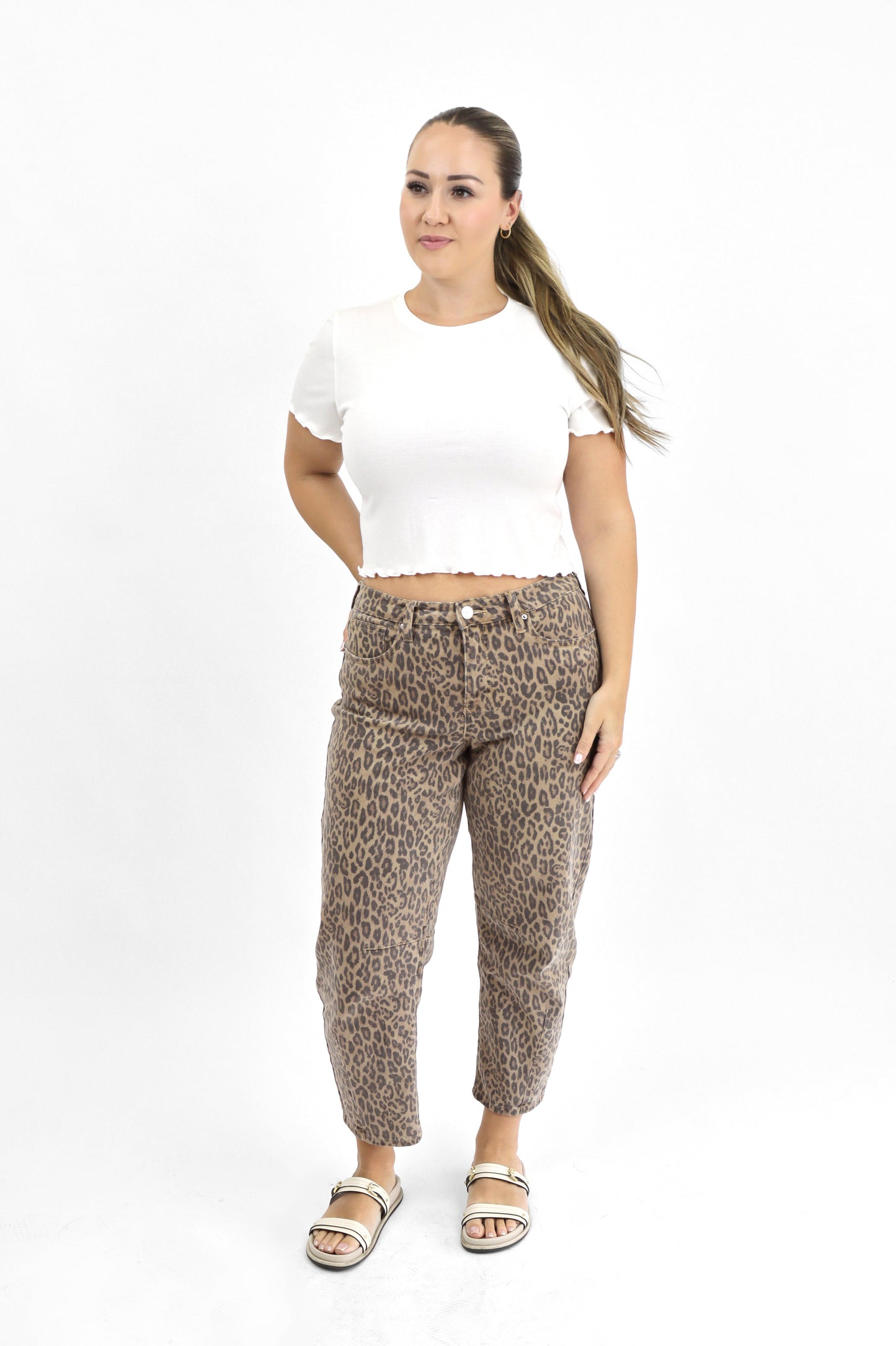 Babylon | Jeans Barrel Leopardo Vintage