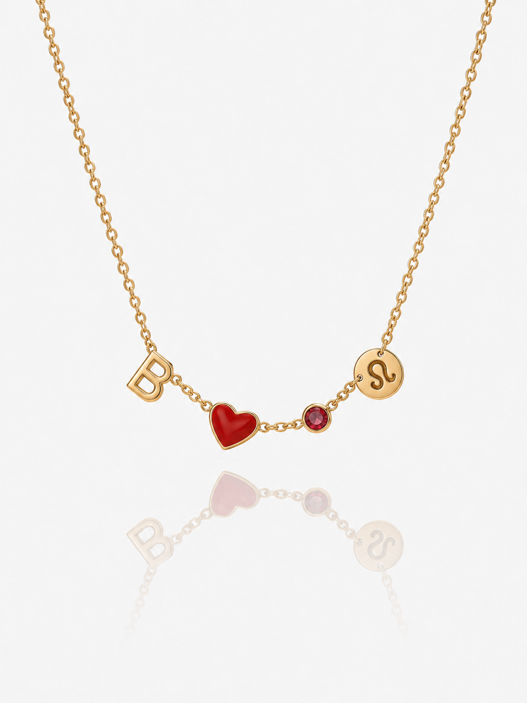 Babylon | Collar con inicial con forma corazón
