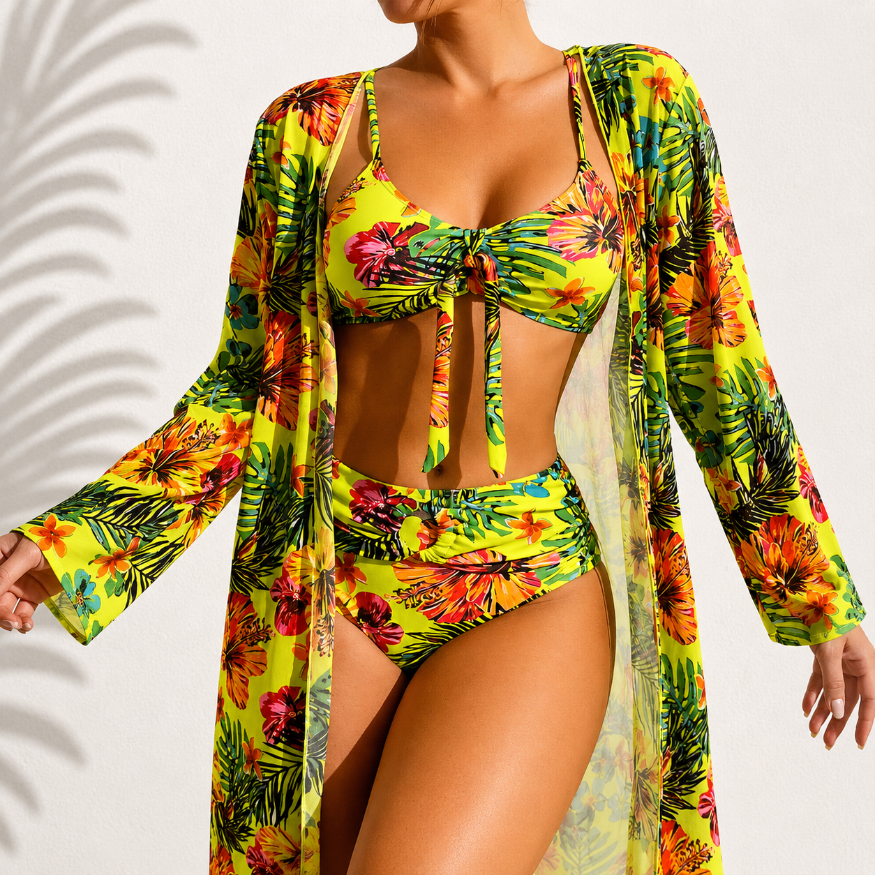 Babylon| Bikini MARIA de 3 piezas con estampado tropical
