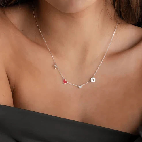 Babylon | Collar con inicial con forma corazón