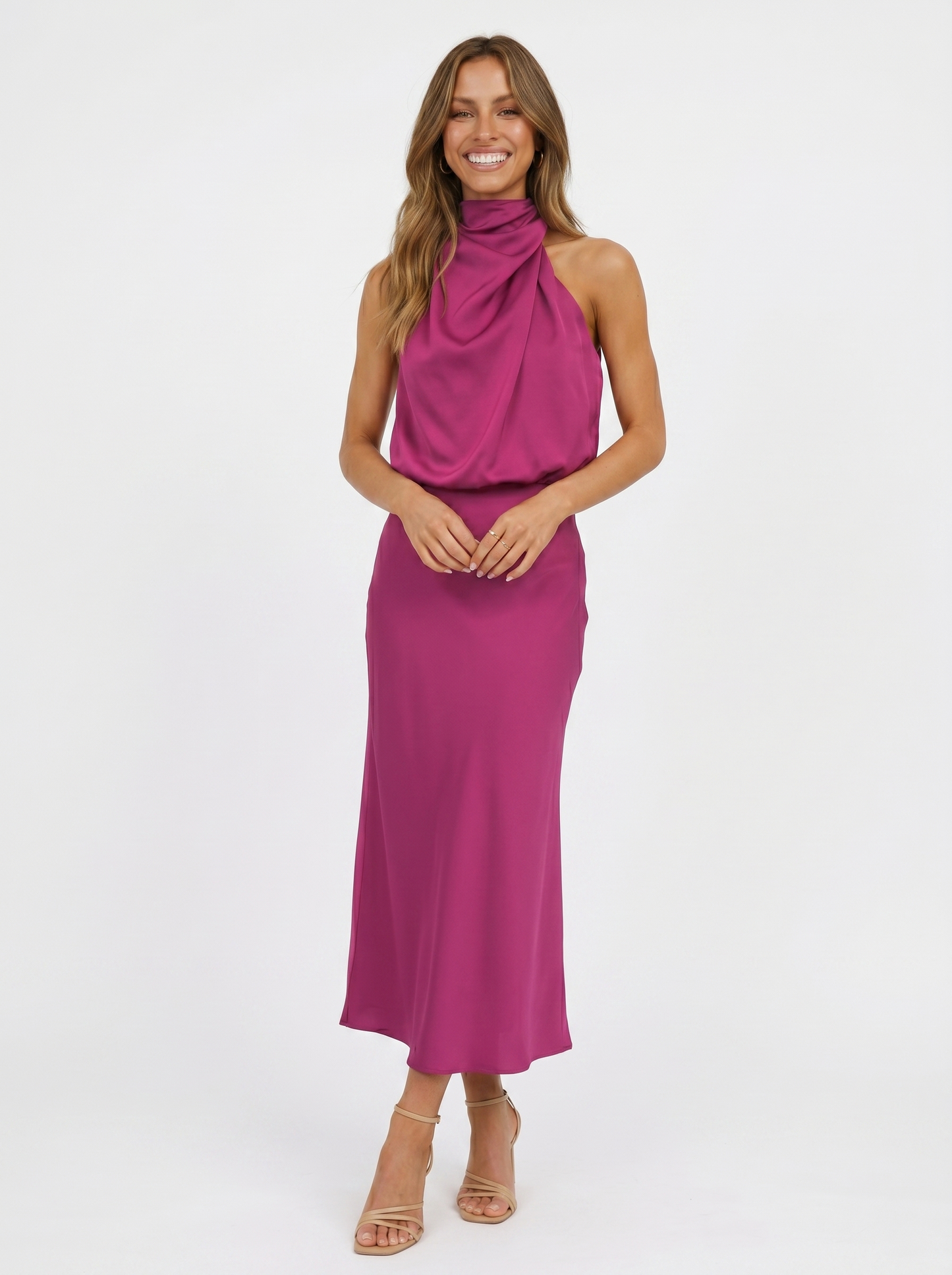 Babylon | Vestido largo con cuello halter