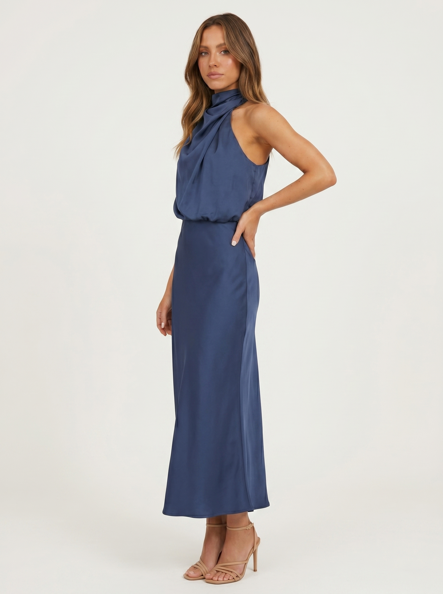 Babylon | Vestido largo con cuello halter