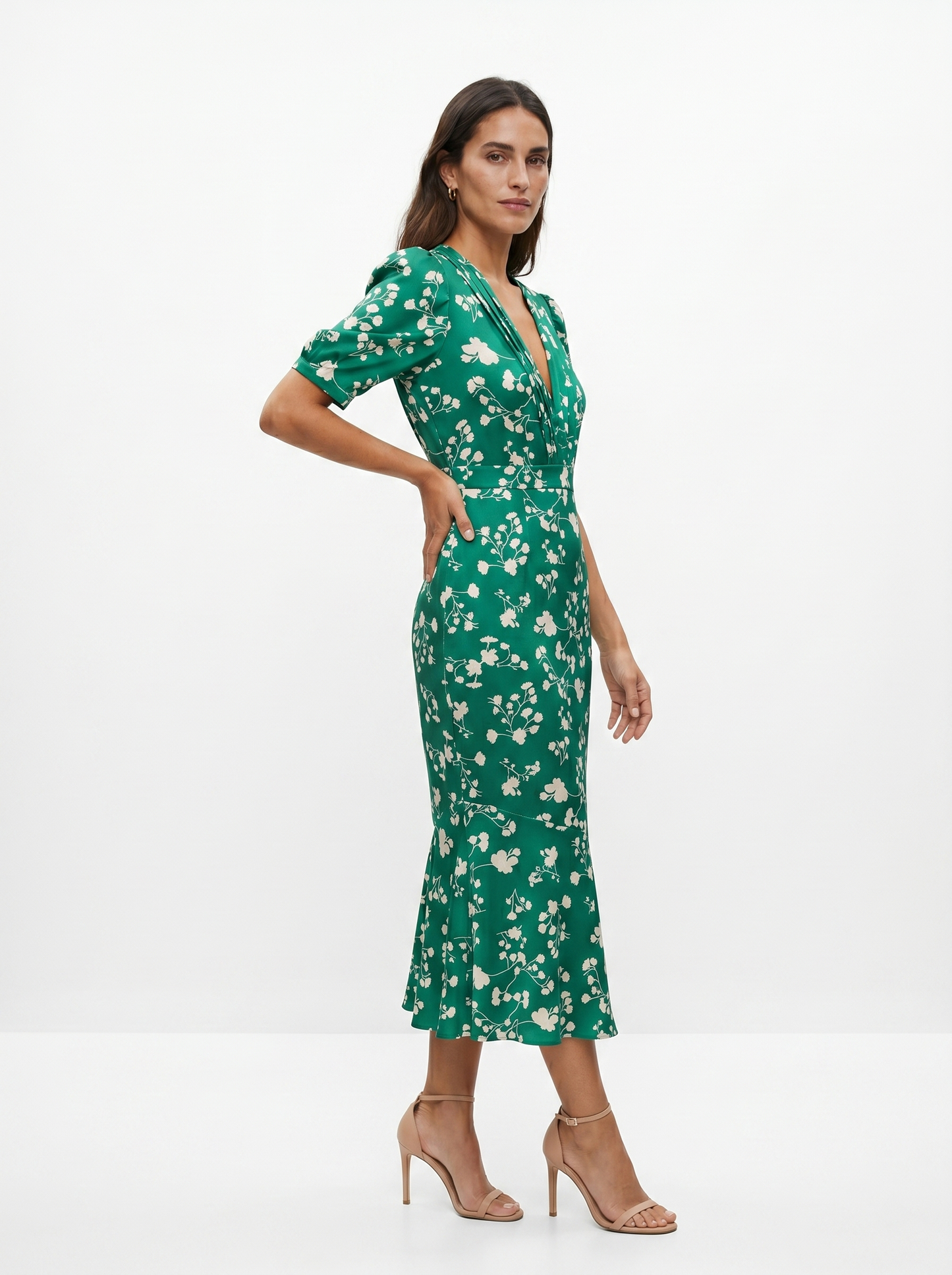 Babylon | Vestido con diseño floral y cuello en V