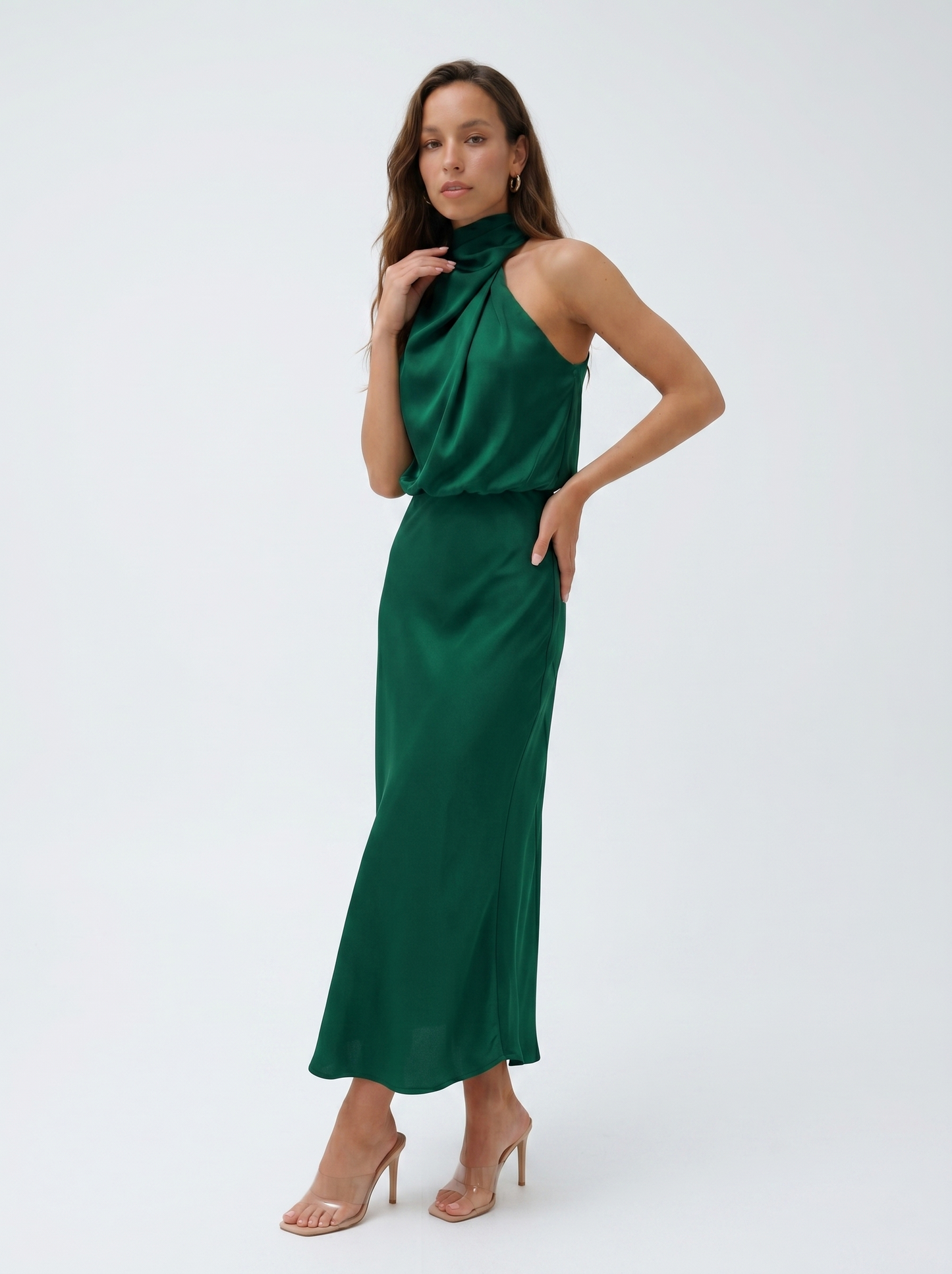 Babylon | Vestido largo con cuello halter