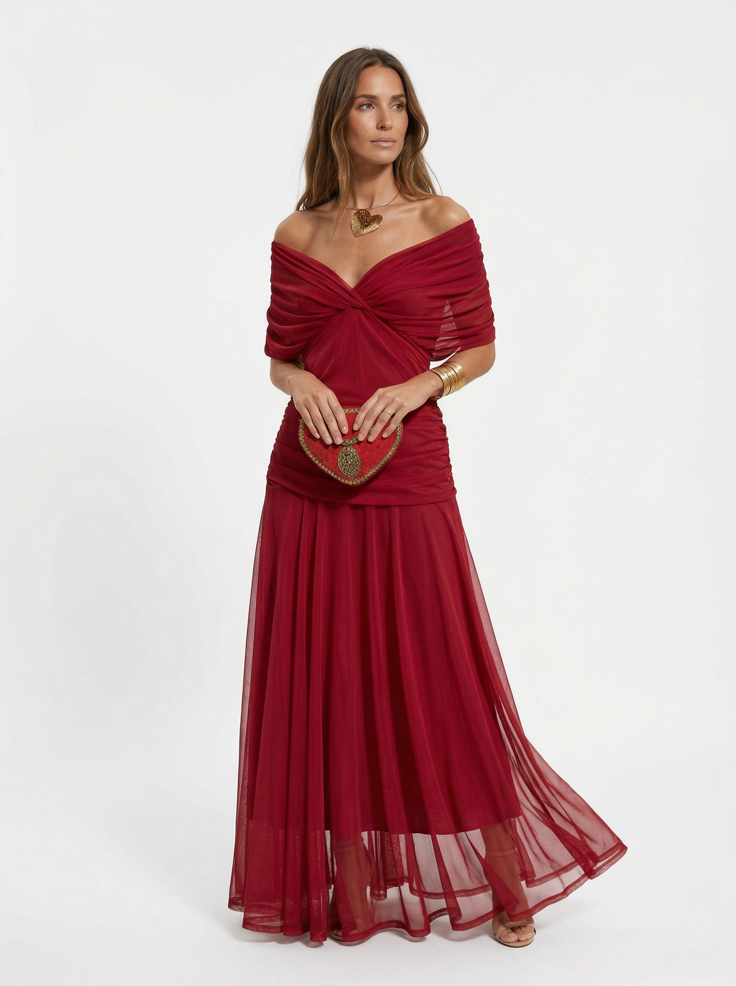 Babylon | Vestido largo con cuello en v