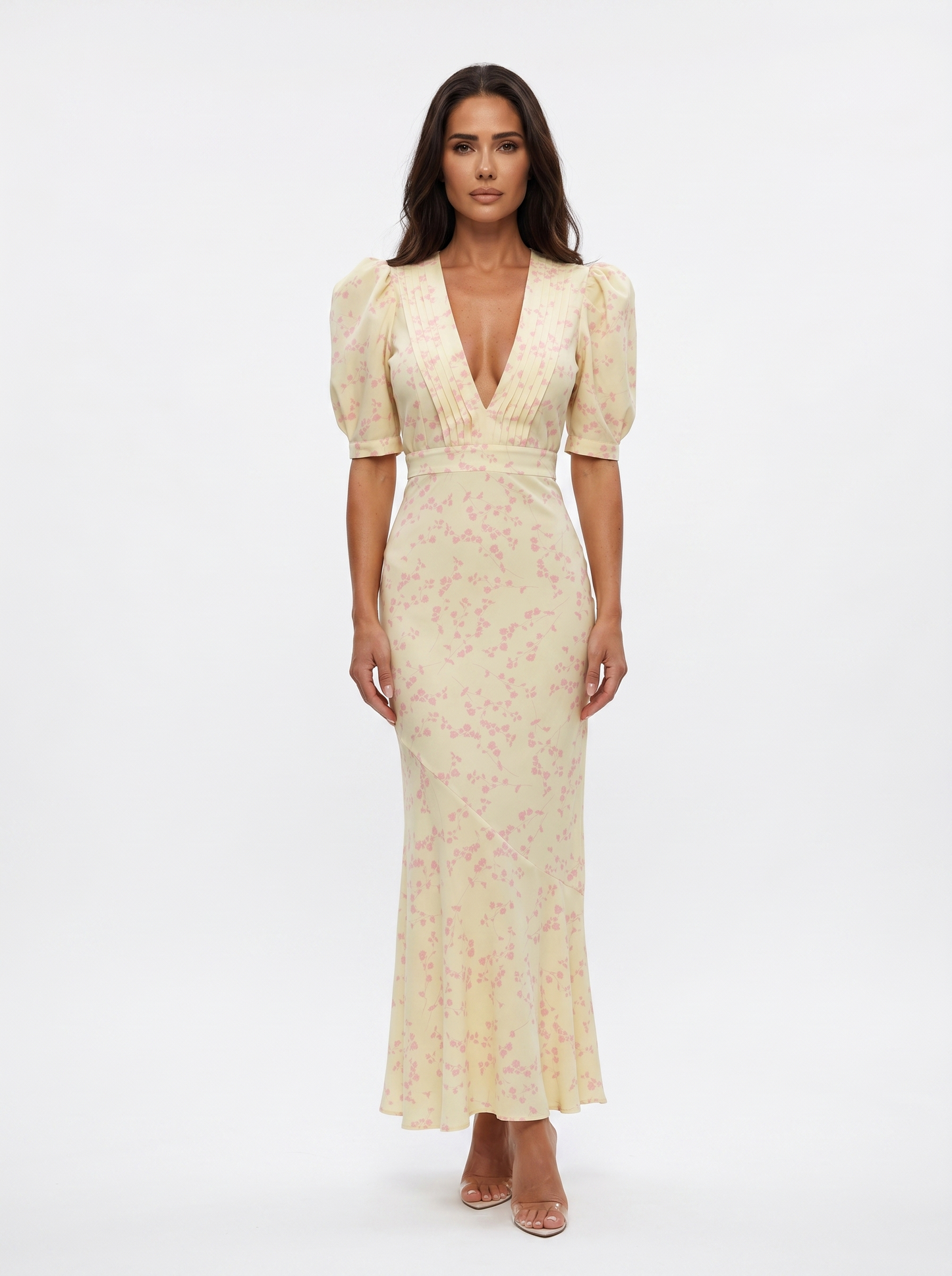 Babylon | Vestido con diseño floral y cuello en V