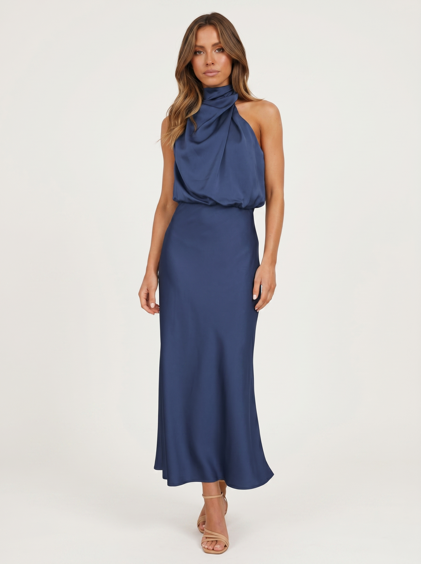 Babylon | Vestido largo con cuello halter
