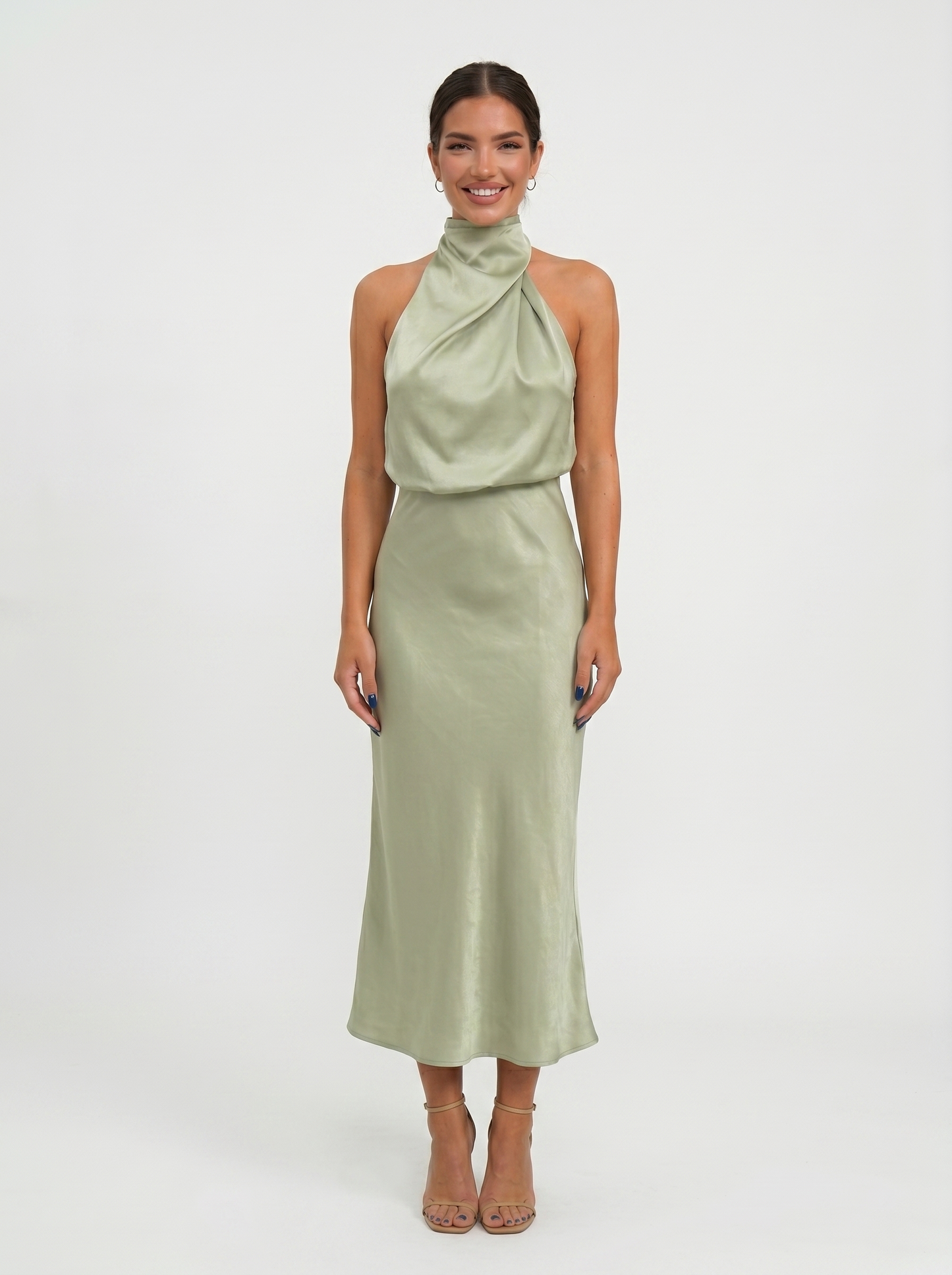 Babylon | Vestido largo con cuello halter