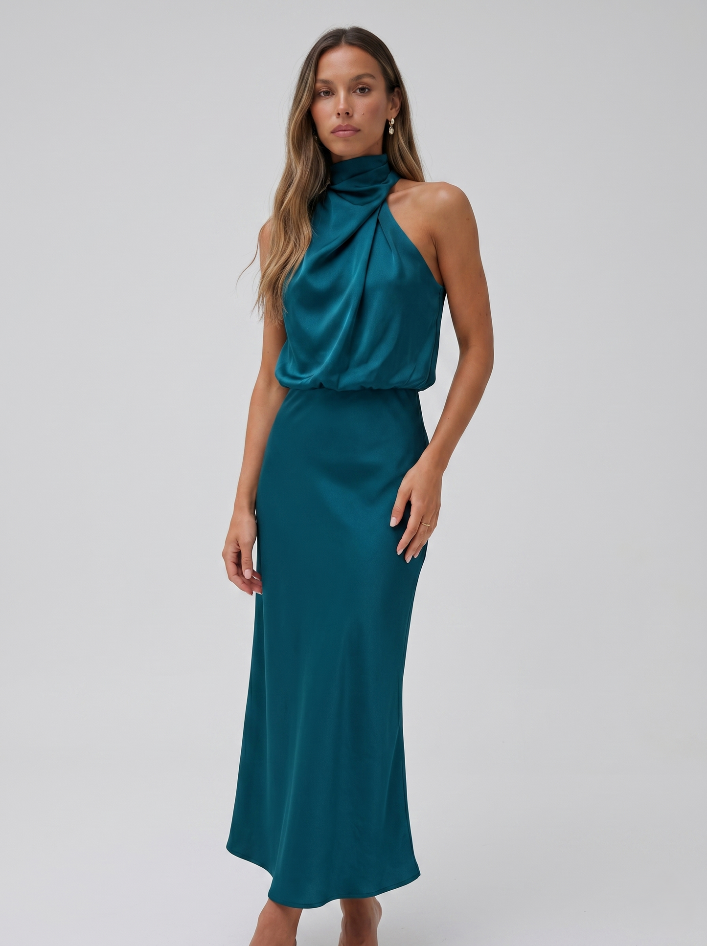 Babylon | Vestido largo con cuello halter