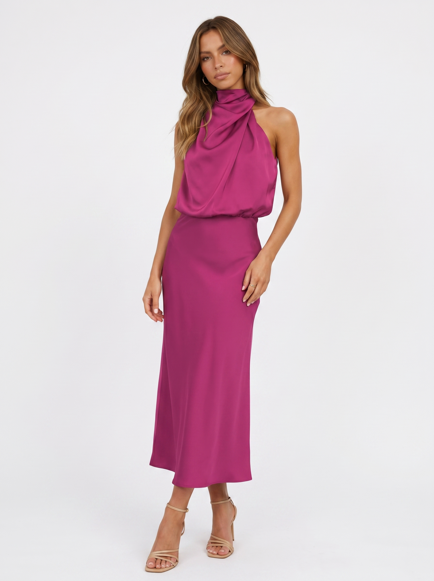 Babylon | Vestido largo con cuello halter