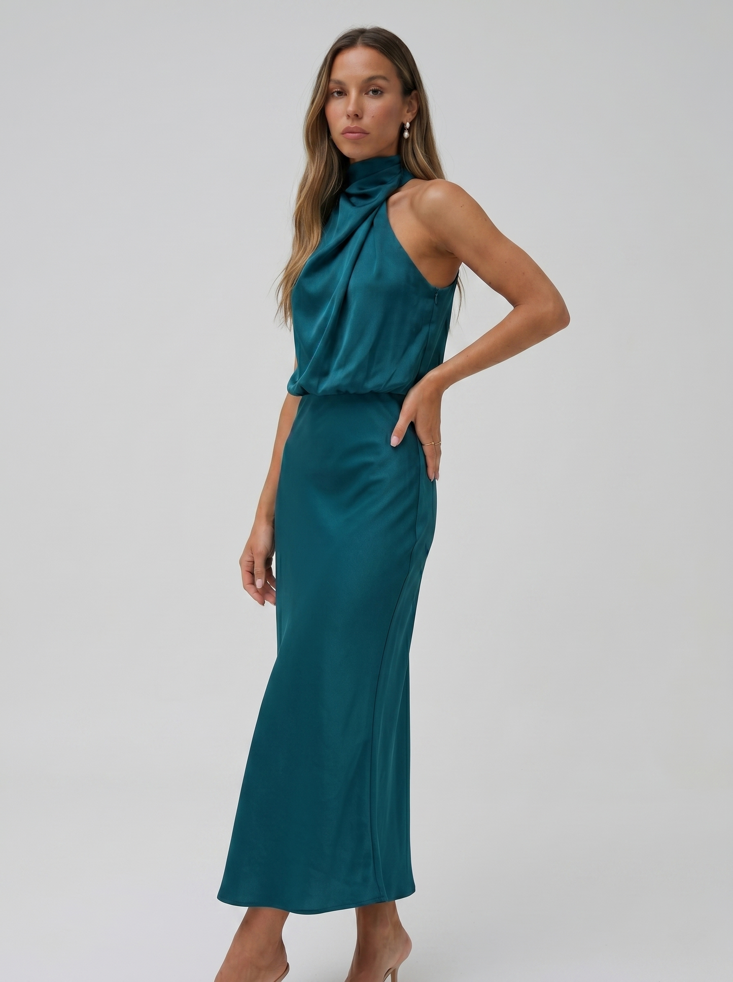 Babylon | Vestido largo con cuello halter