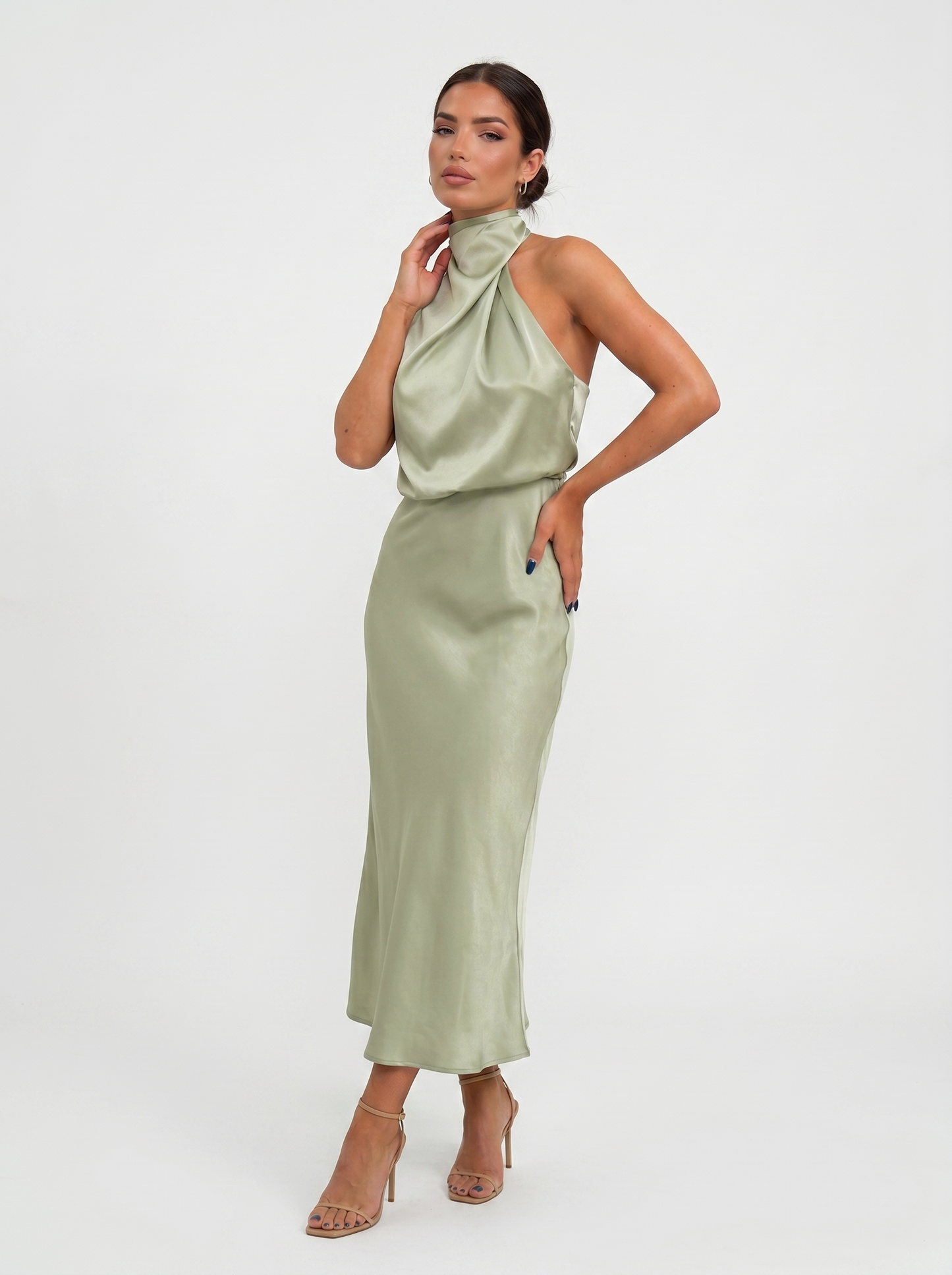 Babylon | Vestido largo con cuello halter