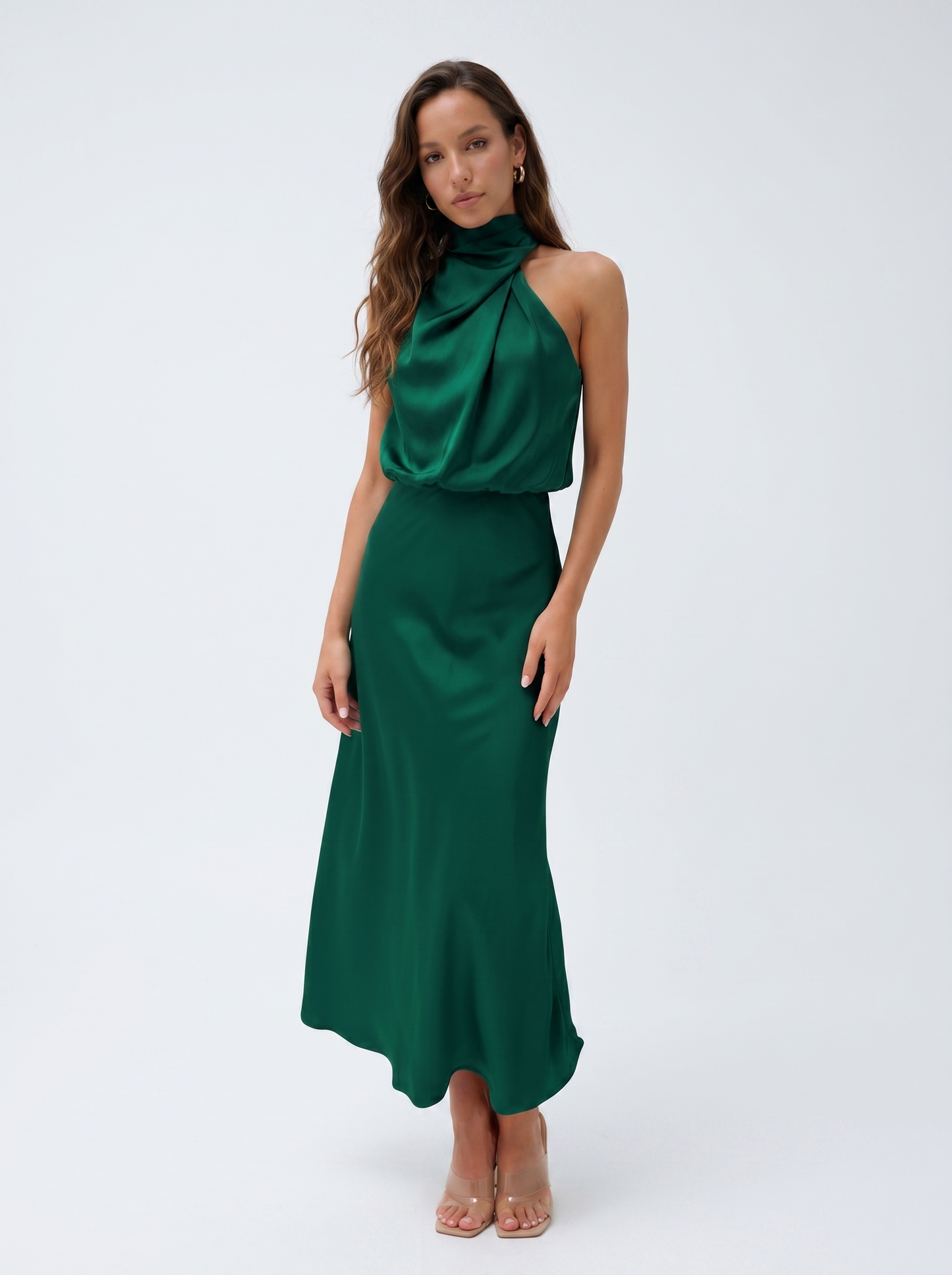 Babylon | Vestido largo con cuello halter