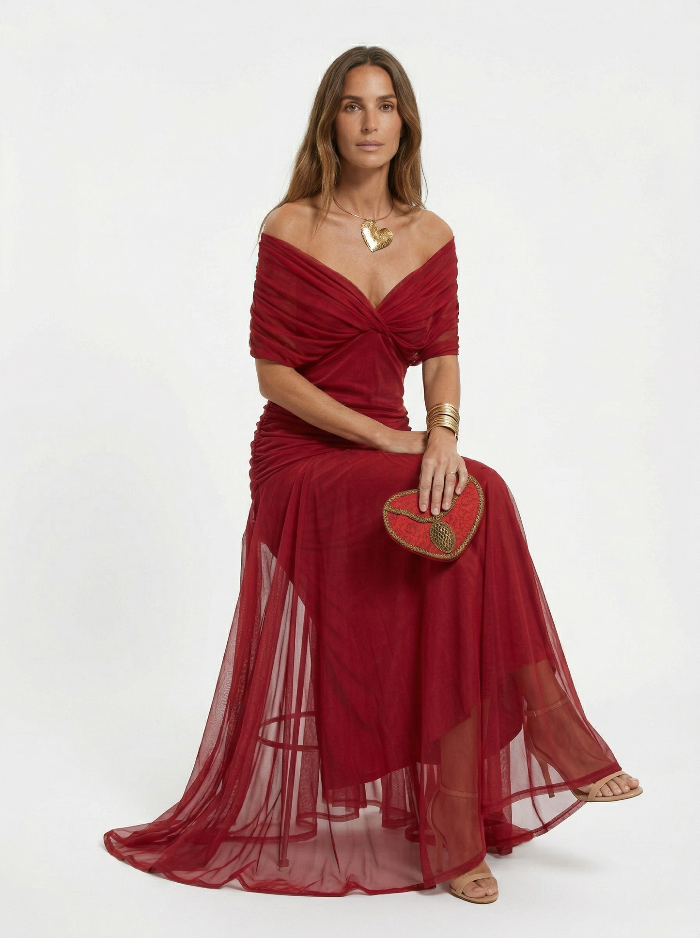 Babylon | Vestido largo con cuello en v