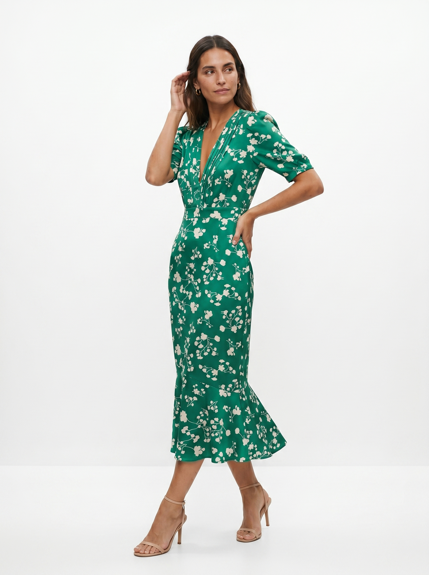 Babylon | Vestido con diseño floral y cuello en V