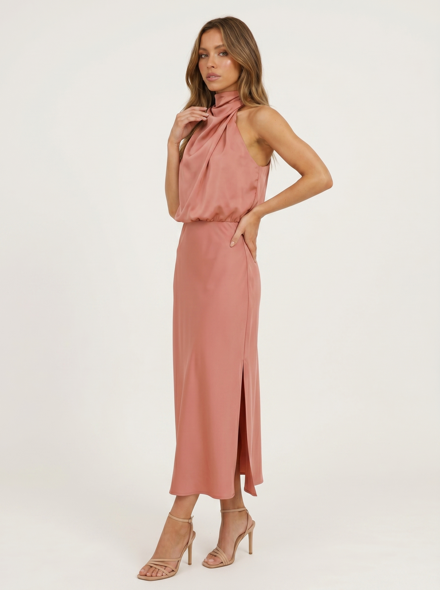 Babylon | Vestido largo con cuello halter