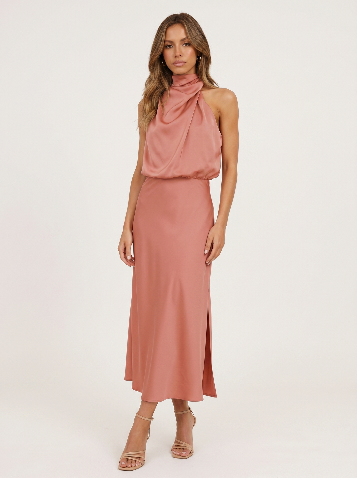 Babylon | Vestido largo con cuello halter
