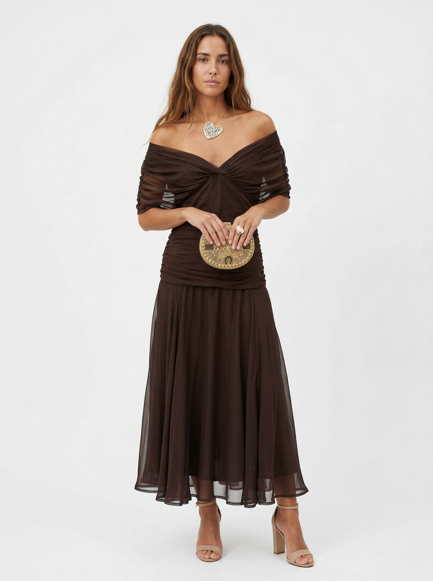 Babylon | Vestido largo con cuello en v