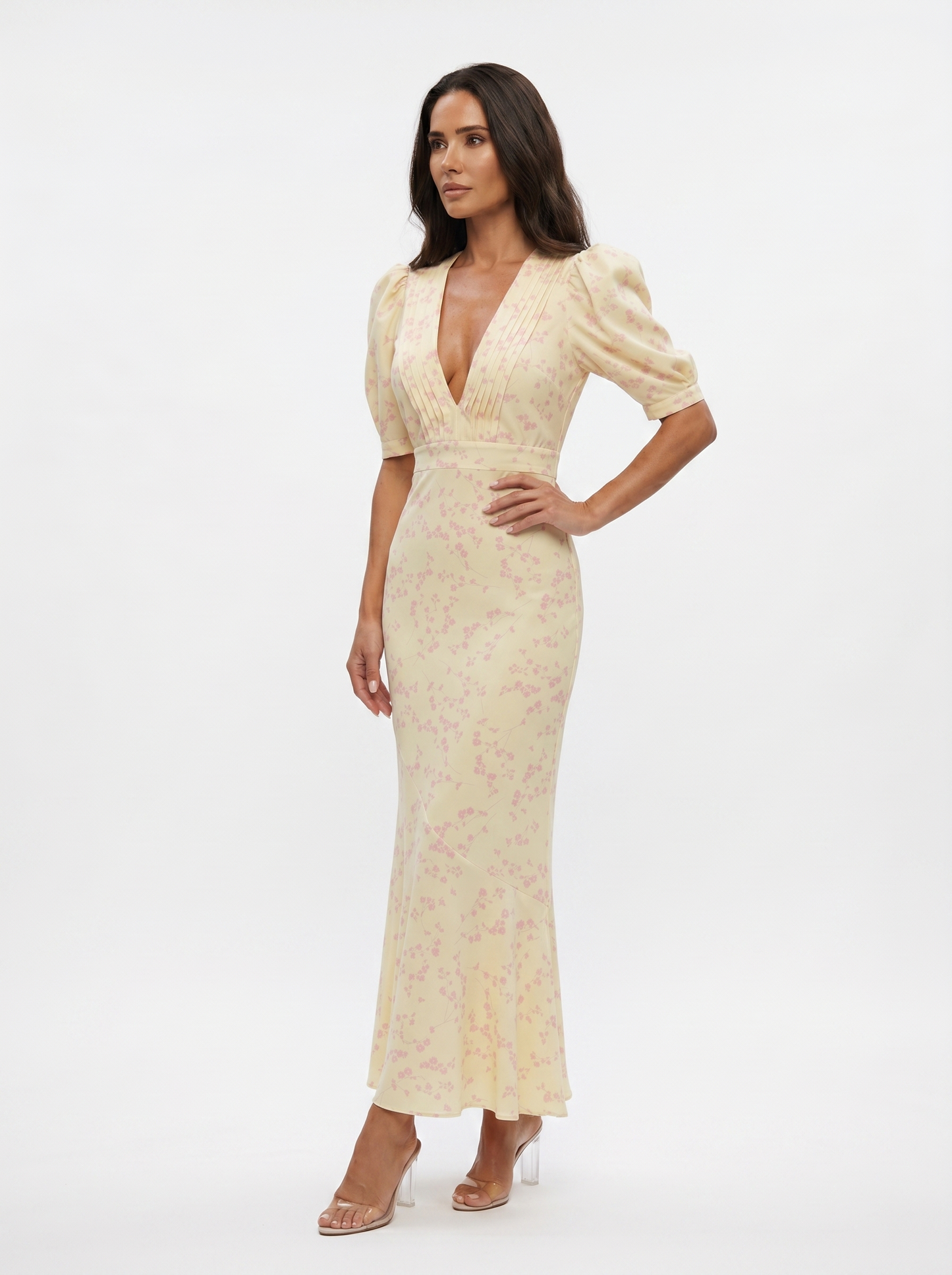 Babylon | Vestido con diseño floral y cuello en V