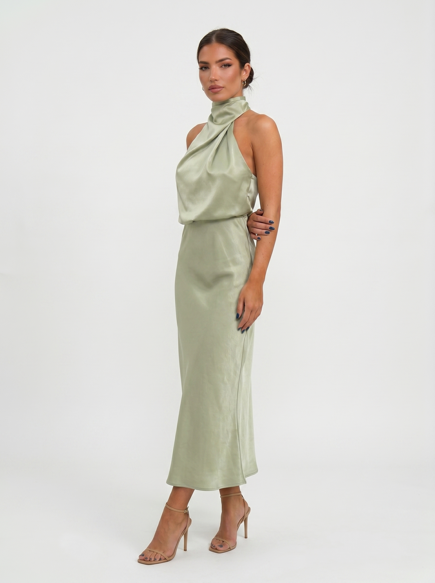 Babylon | Vestido largo con cuello halter