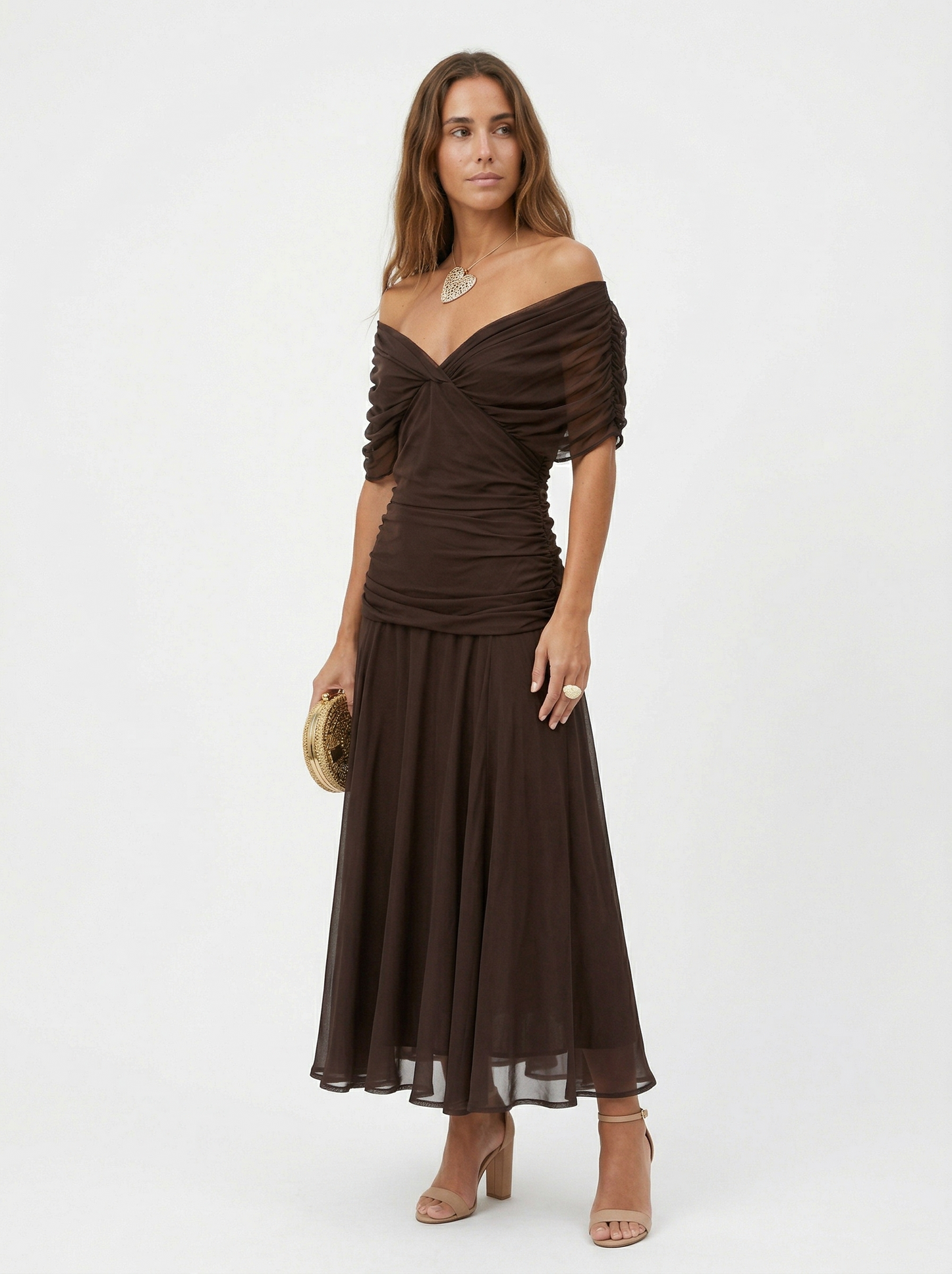 Babylon | Vestido largo con cuello en v