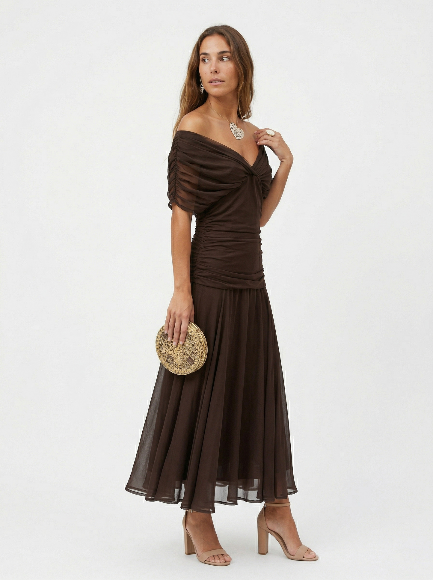 Babylon | Vestido largo con cuello en v