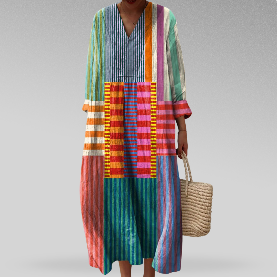 Babylon | Vestido elegante con estampado geométrico