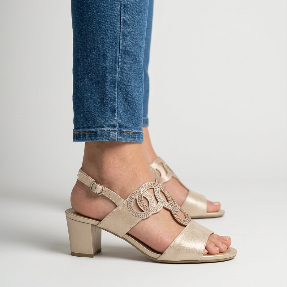 Babylon | Sandalia Cómoda de Tacón para Mujer